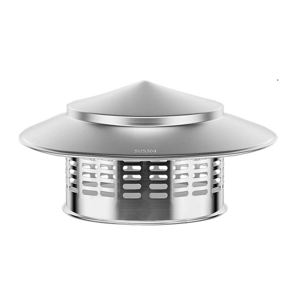 8 Inch Stainless Steel Chimney Cap Mesh Flue Rain Cover Round Vent Guard