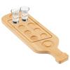 UNICRAFTALE Tequila Shot Board Shot Glass Holder Display with 1 X 8 Shot Glasses, Wine Glass Holder, Wooden Glass Cup Serving Tray for Restaurants, Ba