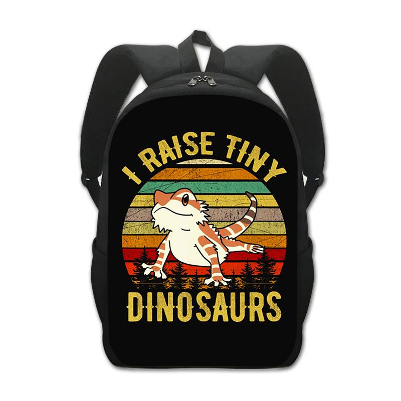 Backpack for Teenager Boys Girls Pet Reptile Lizard Daypack Children School Bags Kids Book Bag