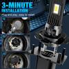 2 bombillas LED para faros delanteros H4 H7 de 20000 lúmenes 1:1 Mini Lámpara LED Canbus H11 H8 9005 HB3 9006 HB4 Faro delantero de coche sin ventilador Luz DRL Faros antiniebla automáticos 12V 6500K Blanco