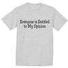 Big and Tall T-shirt for Men Funny Saying My Opinion Tall Tee Shirt Men's Unisex T-Shirt