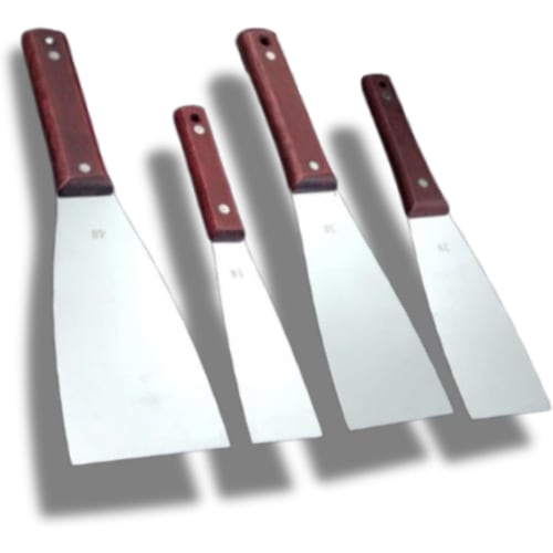 Stainless Steel Spatula, Painting Tool, Metal, Ink Adjustment Squeegee, Scraper, Metal Spatula, Paddle Spatula, Caulking, DIY Cleaning, Putty, Sealing