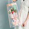 10 Pcs Rectangle Clear Flower Packaging Bags Plastic Flower Bouquet Gift Bags  Festival