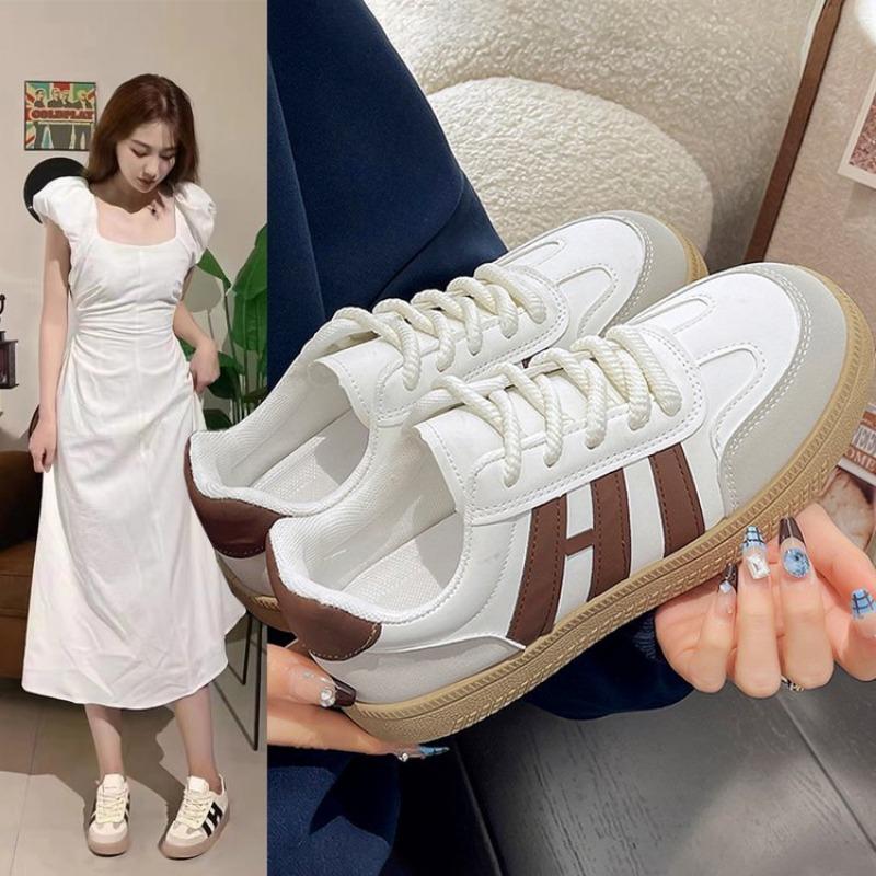 Fashion 2025 New Designer Casual Sneakers for Women Spring Autumn Lace Light Color Match Board Shoes Female High Quality Zapatos Mujer