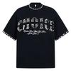 American Retro 3D Studded Beaded Letter T-shirt – Unisex Short Sleeve Summer Casual Top