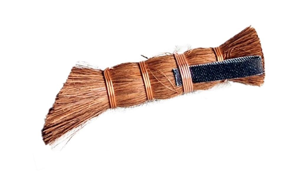 RODGERS Growing Tools Scrubbing Palm Scrubbing Brush BBQ Outdoor Iron Plate Net Camping Gear Frying Pan Iron Pot Cleaning Burnt Food [curb Brush]