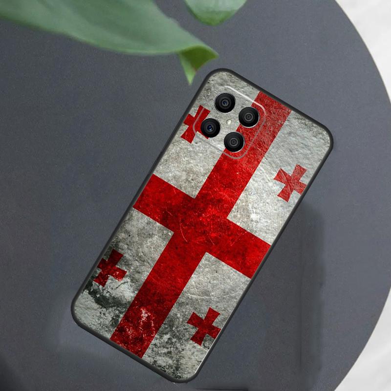 Georgia Grunge Flag For Honor Magic 7 Lite 6 5 8 Pro Case For Honor 200 400 70 90 X8c X8b X9a X9b X9c X9d Win RT
