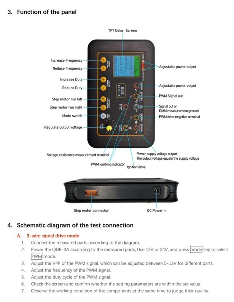 Verbessertes Laufwerk QDB-3A Automobil Zündspulen Tester Einspritzventil Magnetventil Leerlauf Schrittmotor Instrument Fehlerdetektor