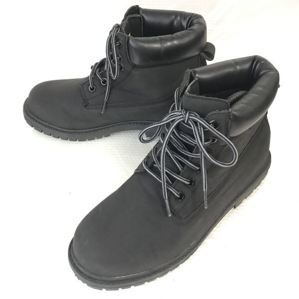 

GERRY Cosby Leather Work Boots [25.5EEE/Black] Shoes