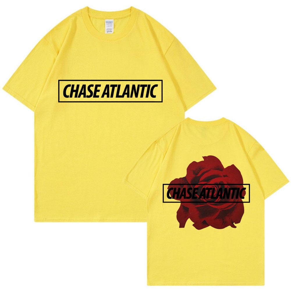 Chase Atlantic Beauty In Death Album T Shirt Music Band Fashion Vintage Hip Hop T-shirts Men Women Loose Cotton Y2k Tee Shirts