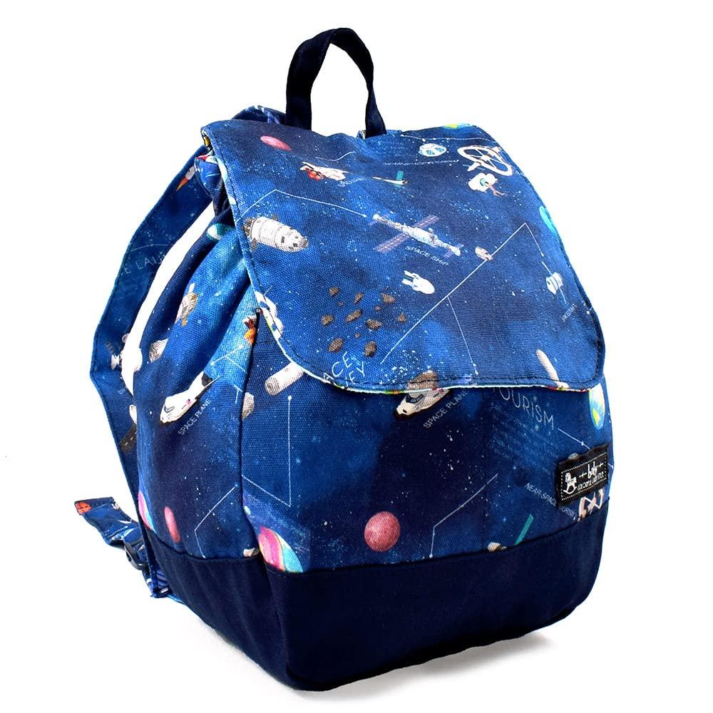 COLORFUL CANDY STYLE Rucksack für den 1. Geburtstag des Babys, zukünftige Weltraumforschung und Raumschiff, inklusive Taschentuch-Etui für Jungen, & Kinder, Baby's