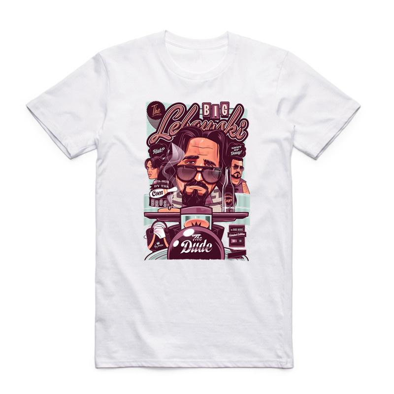 

Asian Size Men And Women Printing The Big lebowski T-shirt O-Neck Short Sleeves Jeff Bridges Coen Brothers T-shirt HCP4142 4XL