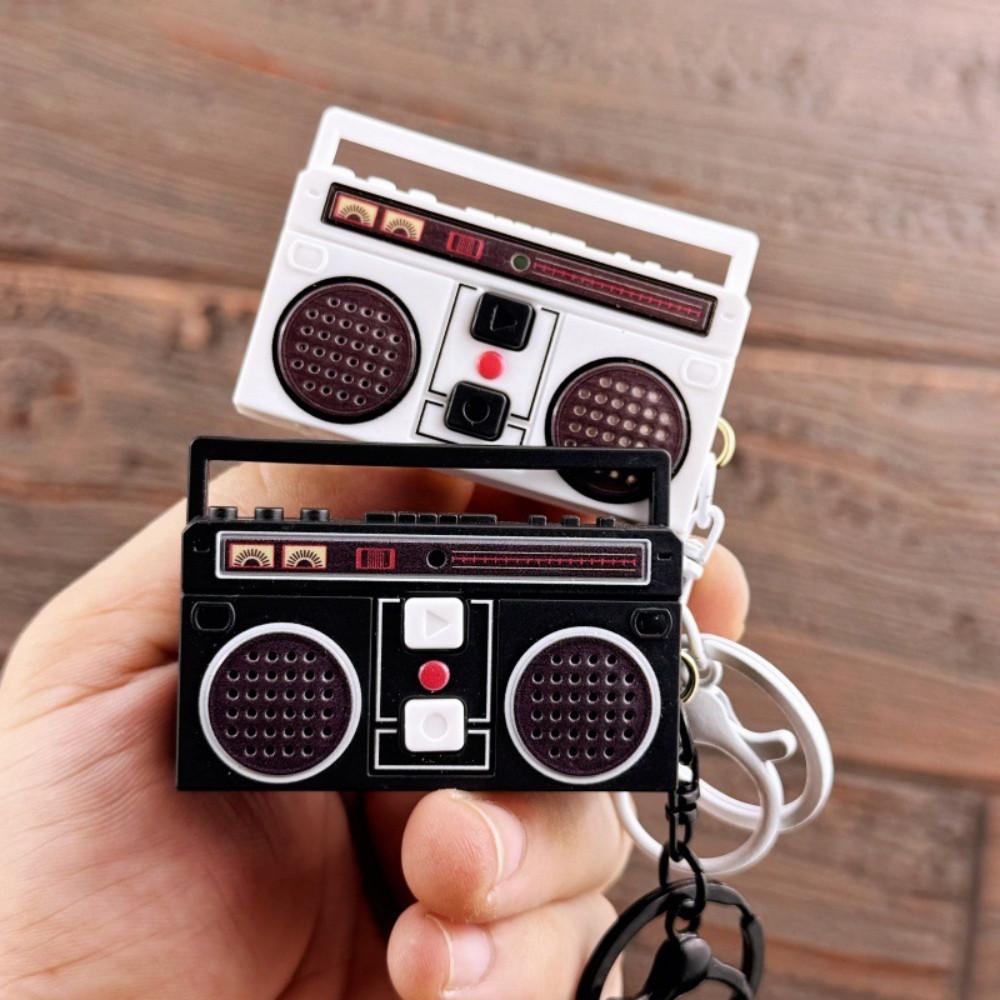 Retro Tape Recorder Mini Recording Keychain, Personalized Radio Couple Gift, Creative Pendant Decoration Ornament