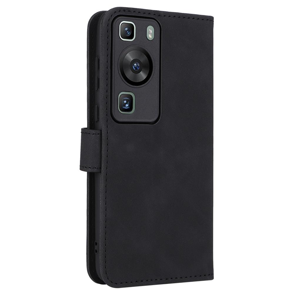For Huawei P60/P60 Pro Wallet Phone Case PU Leather Skin-touch Stand Folio Shockproof Cover