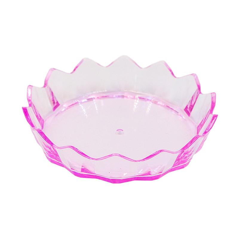 

{HBA17} Nail Rhinestone Storage Tray Glitter Display Plate Clear Acrylic Nail Brush Holder Nail Art Tools Stand Organizer
