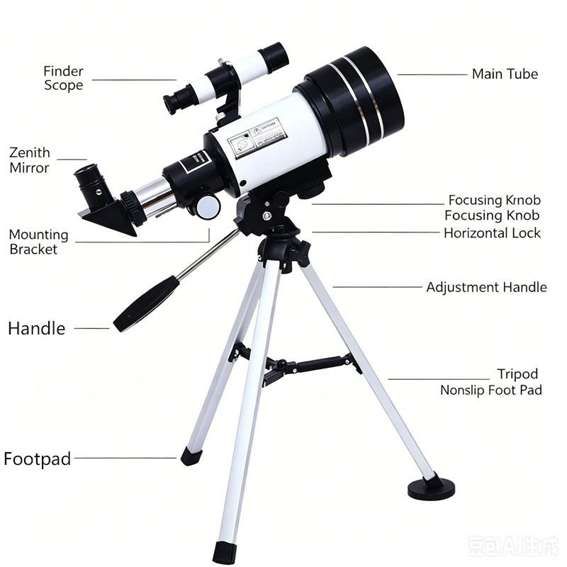 Astronomical Telescope High-Magnification, High-Definition Telescope Gifts for Children and Students
