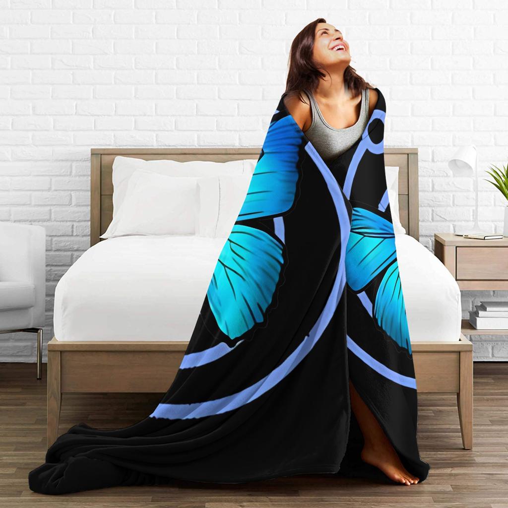 Life is Strange Game Blanket Butterfly Fleece Funny Warm Throw Blanket for Bed Sofa All Season