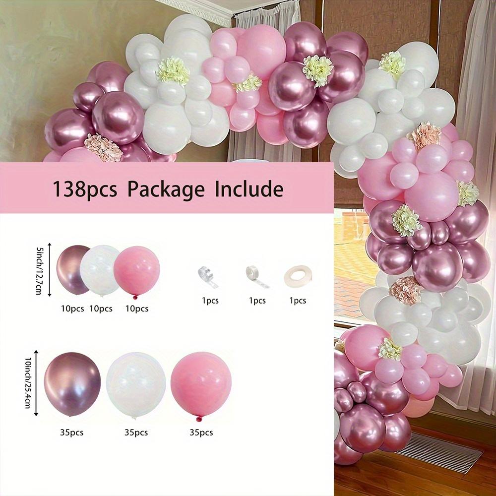 

138pcs Pink Balloon Garland Arch Set - Suitable for Weddings, Birthdays, Anniversaries,Valentine s Day and Many Other Occasions Other