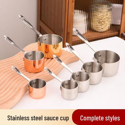 304 Stainless Steel Sauce Cup with Handle for American Western Cuisine, Custom Logo