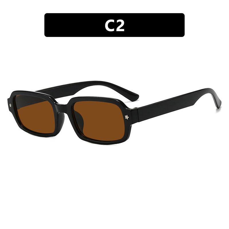 Classic Brand Designer Luxury Small Frame Square Sunglasses Women For Men Vintage Punk Sun Glasses Popular Hip Hop Shades Uv