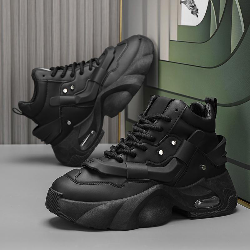 High-top men's shoes casual sneakers platform dad shoes