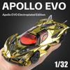 Simulation 1:32 Apollo EVO Galvanisierte Legierung Automodell Bunte Sportwagen Ornamente Geräusch und Licht Rückziehbar Kinderspielzeug