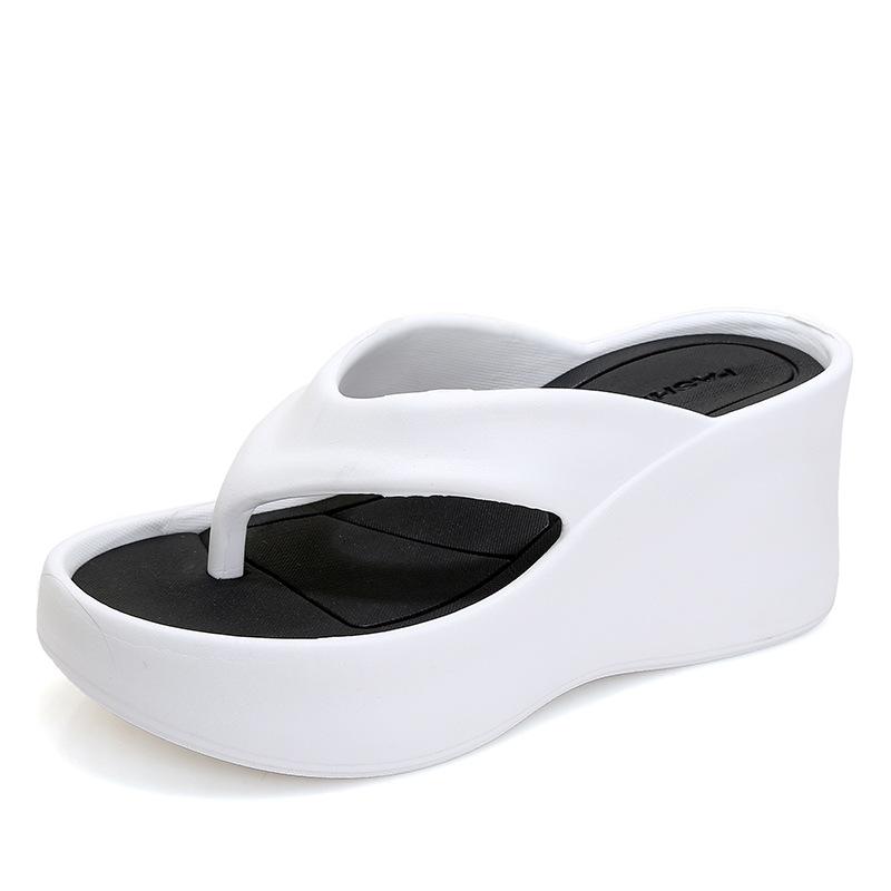 Super Thick Bottom Heightening Women's Summer Corner Dragging Thick Bottom Slippers Flip-flops Can Be Worn Outside