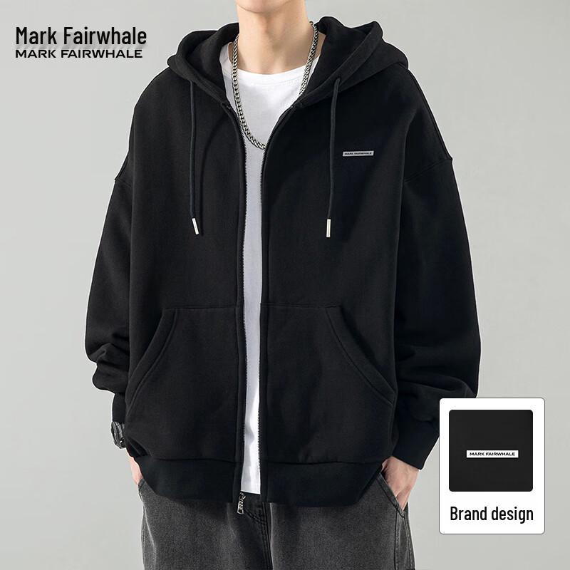 Mark Fairwhale Men's Solid Color Casual Hoodie