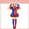 Het Geweldige Digitale Circus Pomni Cosplay Kostuum Met Polyester Stof Voor Anime Conventie Evenementen