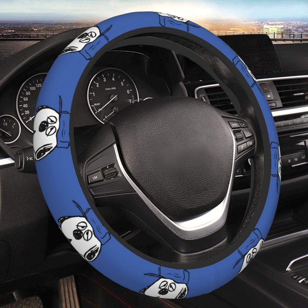 Olaf Snoopy Steering Wheel Cover for Cars, Stylish, Anti-Slip, Stain Prevention, Good Texture, Accessories,