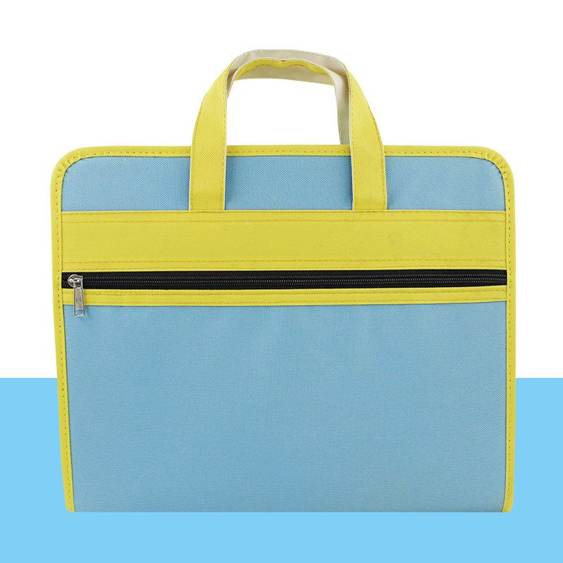 Canvas Student Handheld Examination Paper Bag Multi-Layer Classification Folder Large Capacity Boys and Girls Expanding File Materials Cosmetics Bag