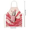 Nail Polish Printing Beauty Women Apron Household Nail Technician Manicurists Art Supplies Pinafore Home Salon Cosmetology Smock