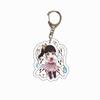 Demon Slayer Anime Acrylic Transparent Keychain Cute Accessories Food Theme Pendant Charm Decor Gift Fans Collection for Carry Mini Lightweight