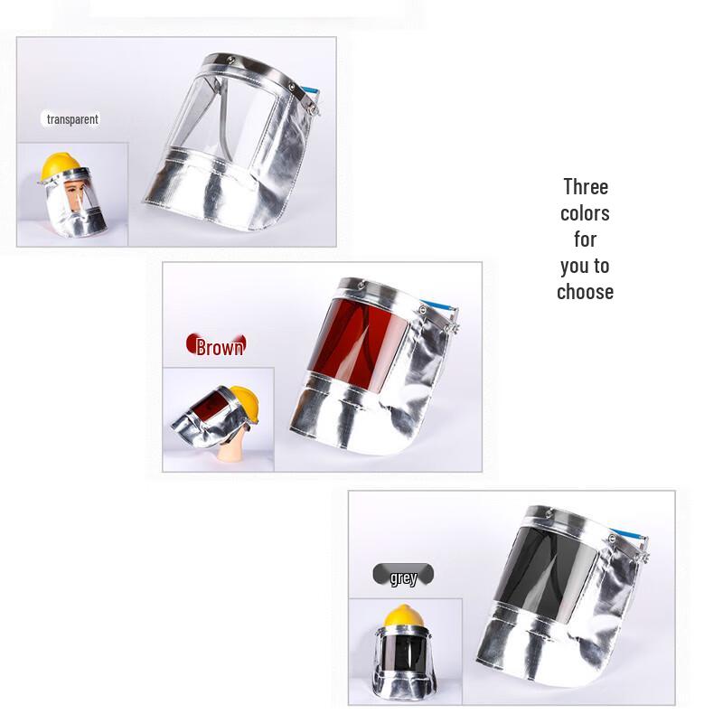 Heat-Resistant Aluminum Foil Face Shield One Size прозрачный