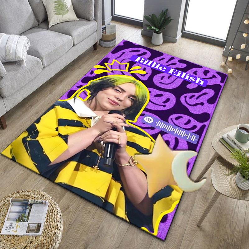 Bi-llie green Artwork Office Rug Chair Mat, Game Carpet, Suitable for Front Door, Bedroom, Living Room, Desk, Holiday Gift