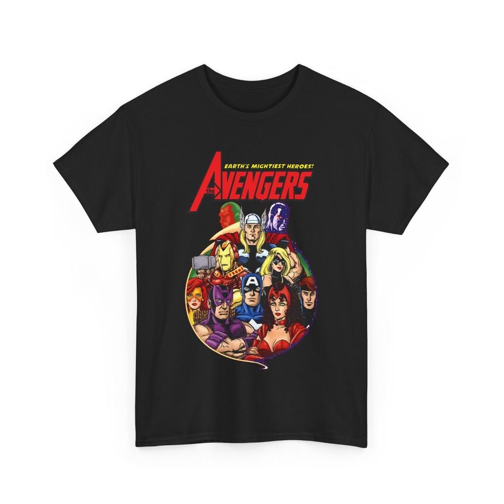 

Avengers T-Shirt - George Perez Art - Iron Man, Thor, Hawkeye - Marvel Comics M