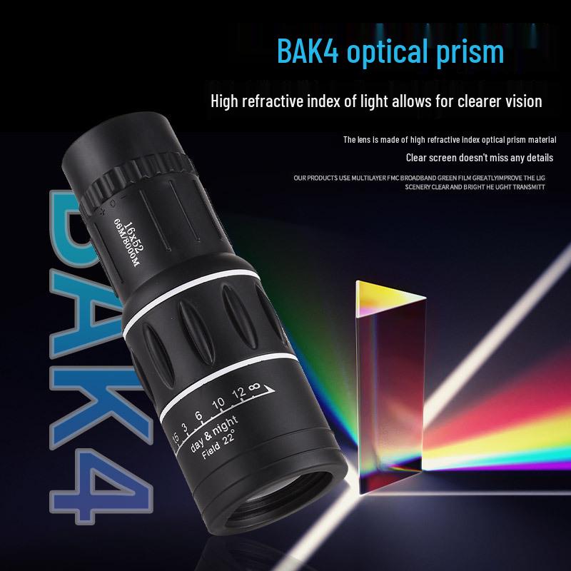 Douyin 16X52 High Magnification Dual Adjustment Monocular Telescope for Outdoors & Concerts