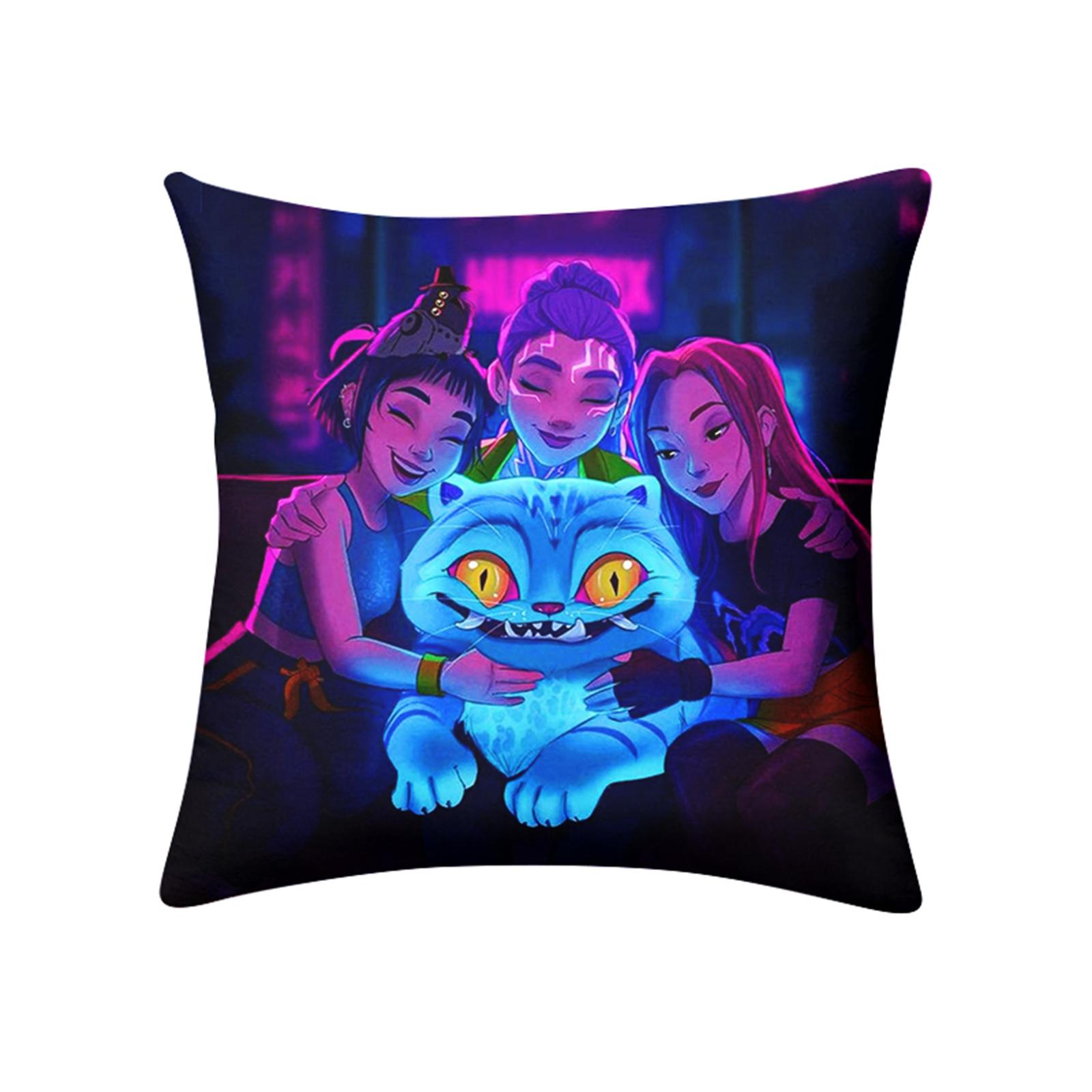 

Halloween Printed Pillowcase Square Pillowcase Sofa Pillowcase No Core Comfortable Pillowcase One Size