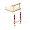 resistant with Color Beads Bird Chew Toy Bird Swing Toy Parrot Perch Stand Parrot Climbing Rack