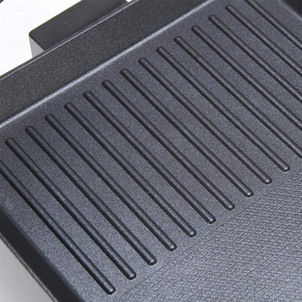 (XL(67x29.5x8.5cm)) Electric Teppanyaki Table Top Non-Stick Plates BBQ Grill