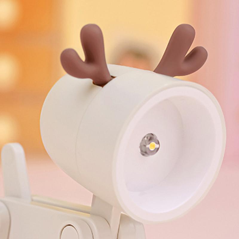 Mini Cute Pet Night Light Kawaii LED Desk Lamp Ins Mini Cute Little Phone Stand Decorative Furnishing Articles