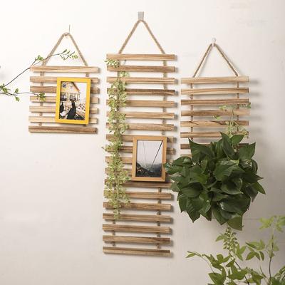 1PC Decorative Rustic Wooden Climbing Frame Flower Rack S/M/L