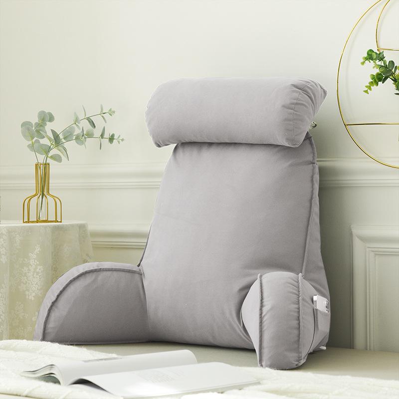 Bedside Soft Pack Backrest Cushion - Neck, Reading, and Lumbar Support Pillow