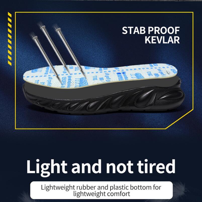 Дышащая рабочая обувь. Мужские защитные ботинки. Противопрокольная защитная обувь — фото 9