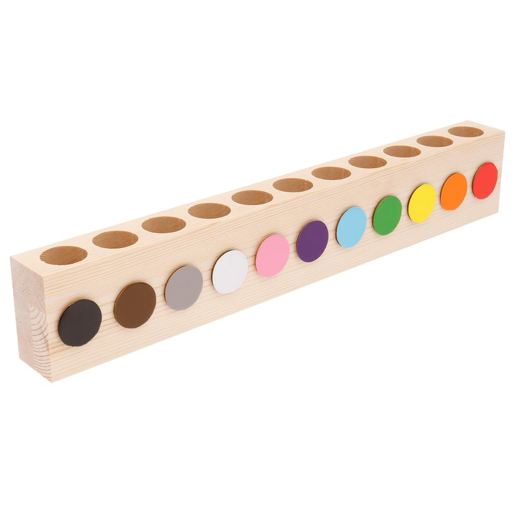 Wood Pencil Holder with 11 Holes Rounded Corner Design Pen Holder Creative Pen Organizer Decorative Pencil Organizer for School