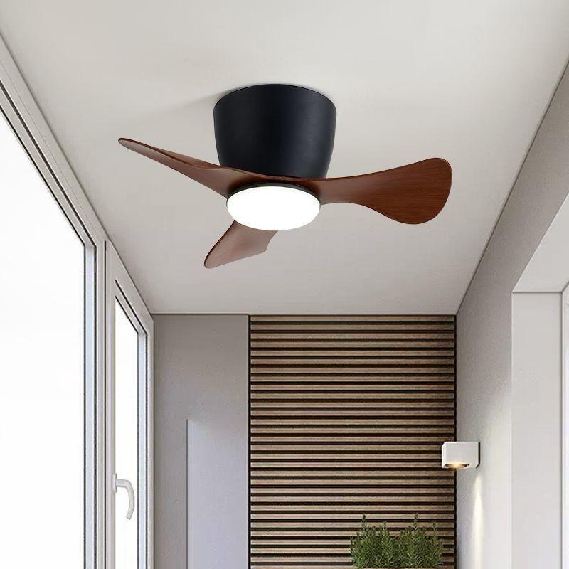 6-speed Mini 22 Inch LED Ceiling Fan With Light Household Inverter Ceiling Fan Lamp Adjustable Electric Ceiling Fan Light