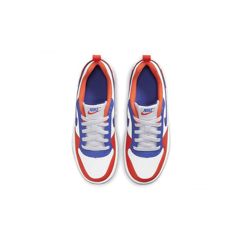 Nike Court Borough Low 'White Blue Orange' GS Sneakers DN4245-141