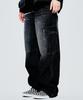 Eonoideu Parachute Cargo Elastic Denim Pants Lq6Du166_Black