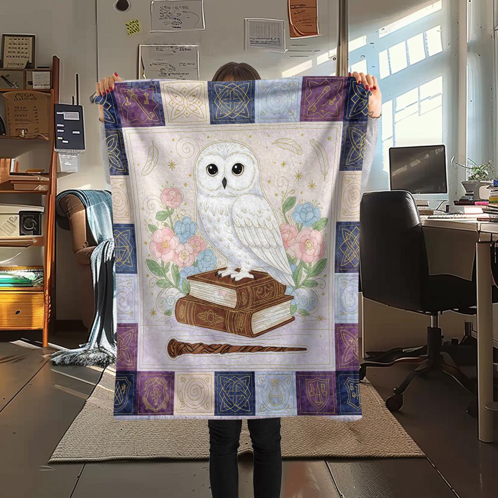 1 Pezzo Coperta in Flanella con Stampa Cartone Animato, Alta Qualità Confortevole per Tutte le Stagioni, Decorazione per la Casa, Calore e Comfort, Perfetta per Regalo di Natale Compleanno