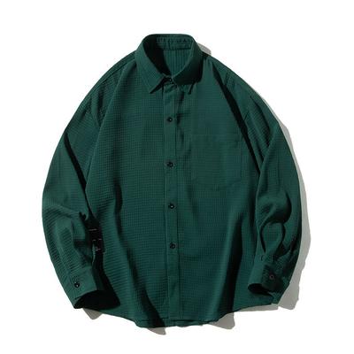 Férfi ing Férfi Design Niche Salt Vintage ing Ins Tide Shirt Divat hosszú ujjú ing